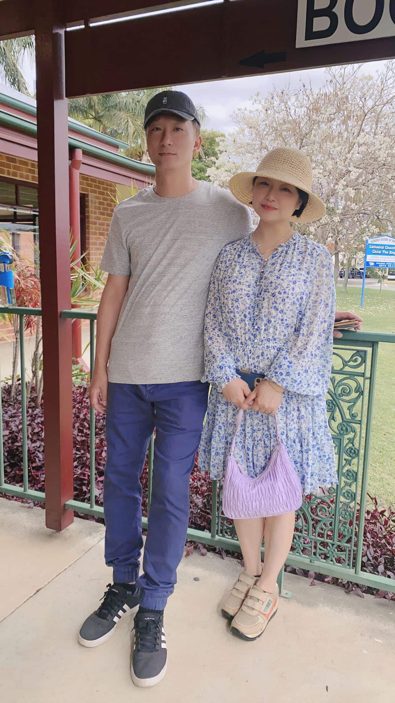 Happy times: Tina and Michael on a romantic holiday in Grafton, near Coffs Harbour in NSW.