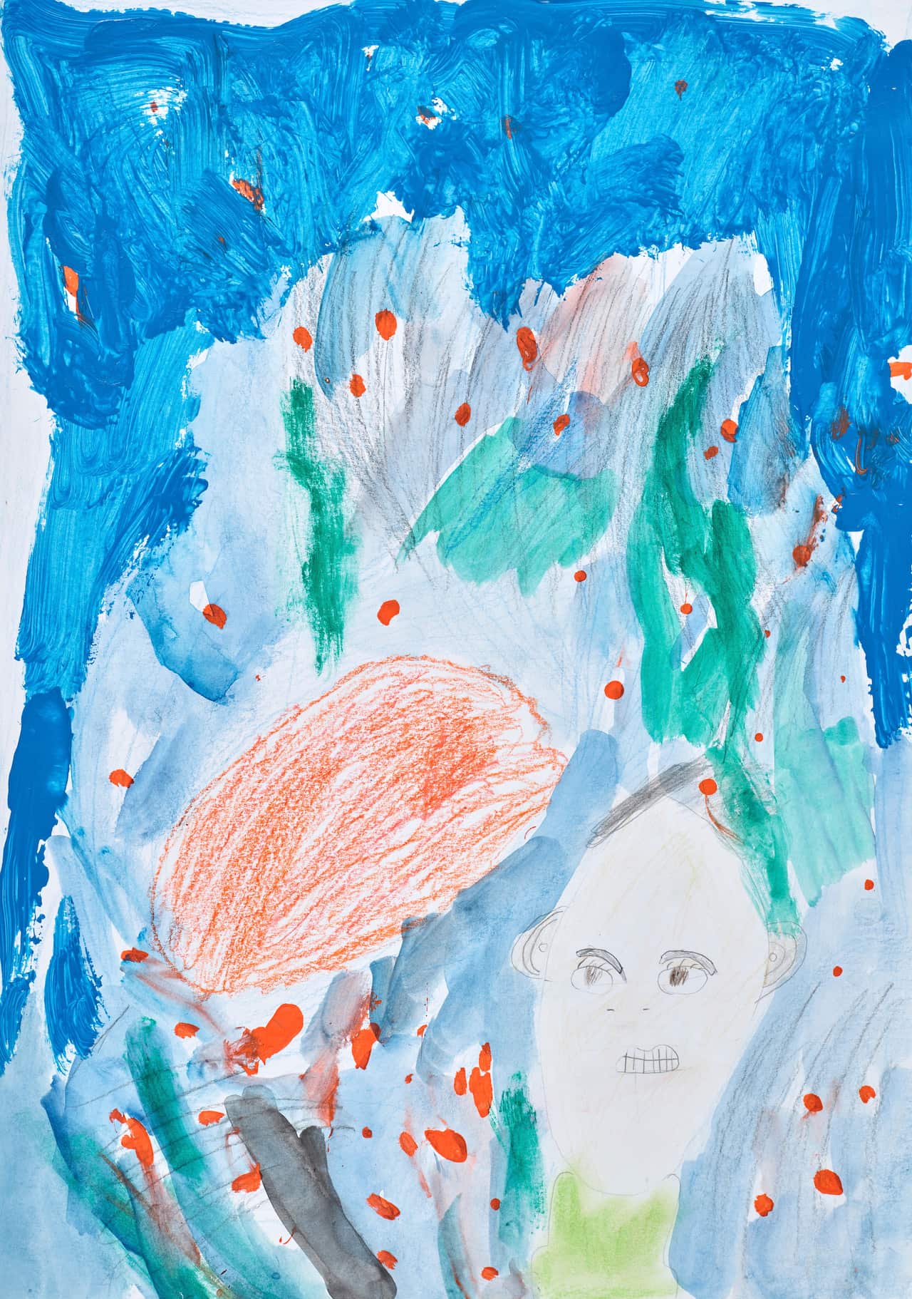 Lucas Dimopoulos, age 7, Spa’s world – self-portrait. Photo: AGNSW, Christopher Snee 