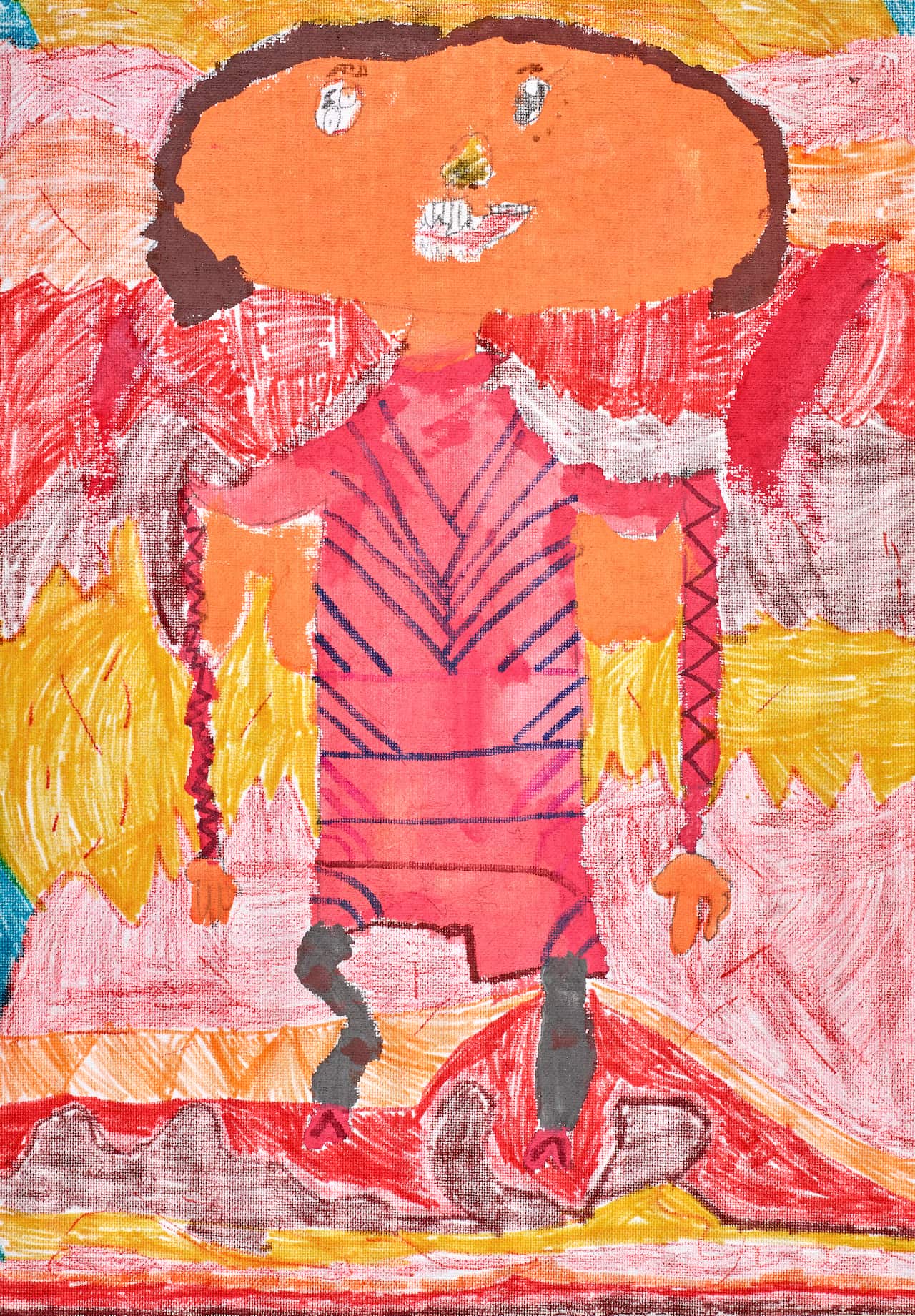 Micaela Psomadelis, age 7, Fire and flames Photo: AGNSW, Christopher Snee 
