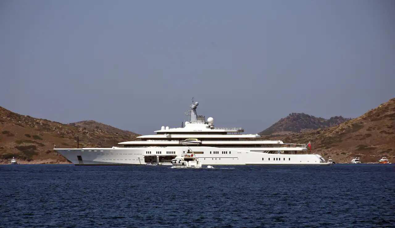 Roman Abramovich's private luxury yacht Eclipse.