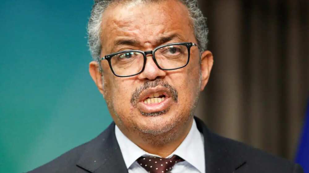 World Health Organisation director-general Tedros Adhanom Ghebreyesus. 