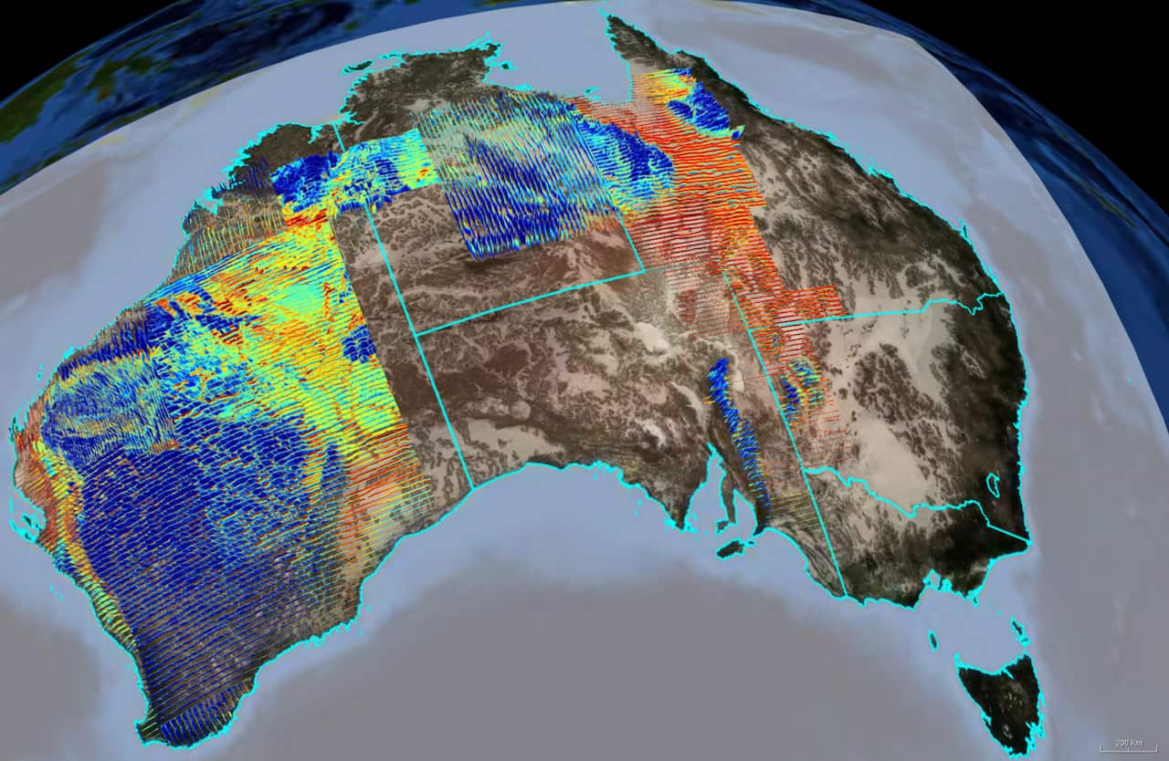 El estudio electromagnético aerotransportado más grande del mundo.