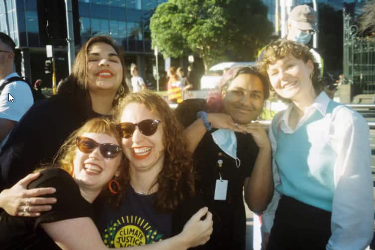 Amity and some of her queer friends at a climate change protest in Melbourne.