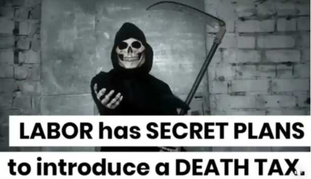 A Facebook post from the LNP MP George Christensen making the false claim that Labor planned to introduce a death tax if it won the 2019 federal election.