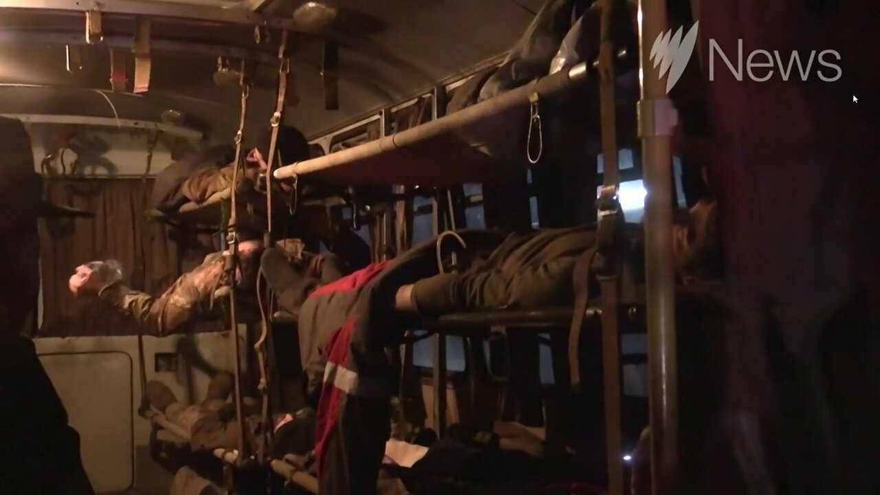 Injured Ukrainian soldiers evacuated en masse from Azovstal steel plant