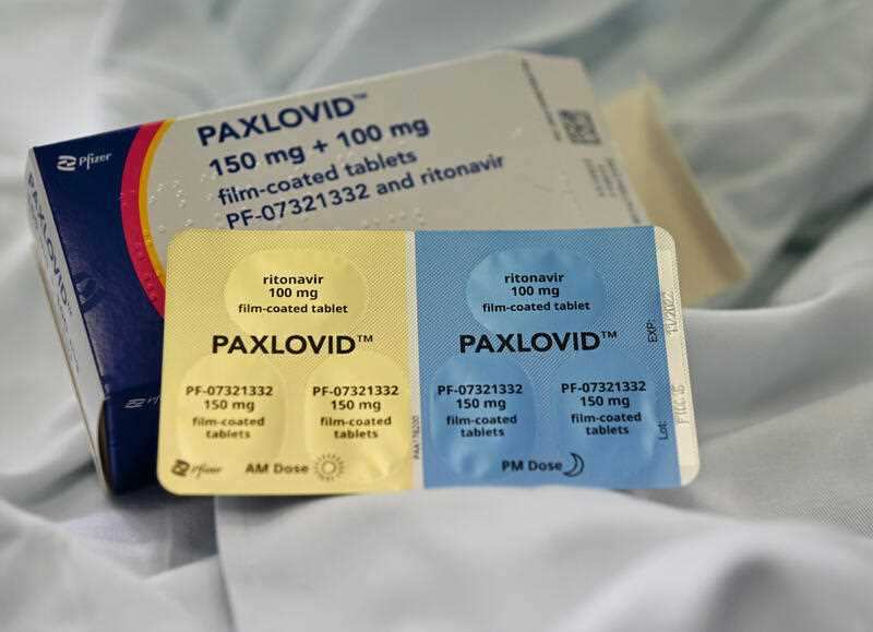 Paxlovid Pfizer oral antiviral anticovid in tablets.