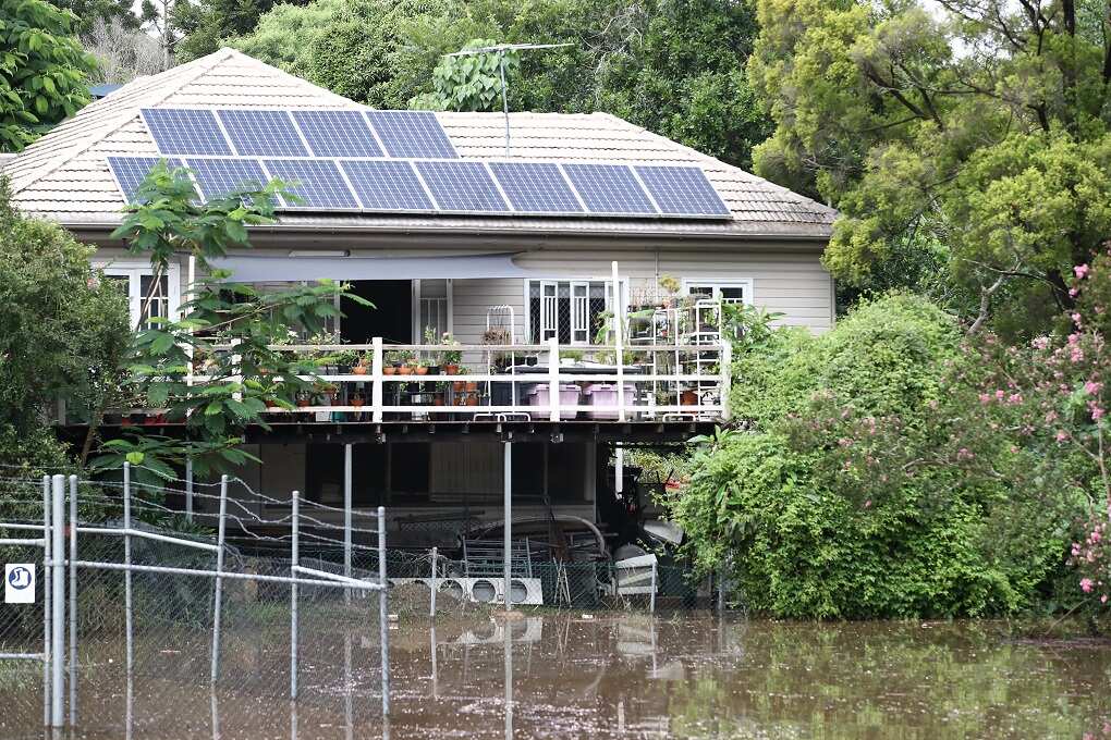 Flooded scenes in Ipswich, west of Brisbane, Monday, February 28, 2022