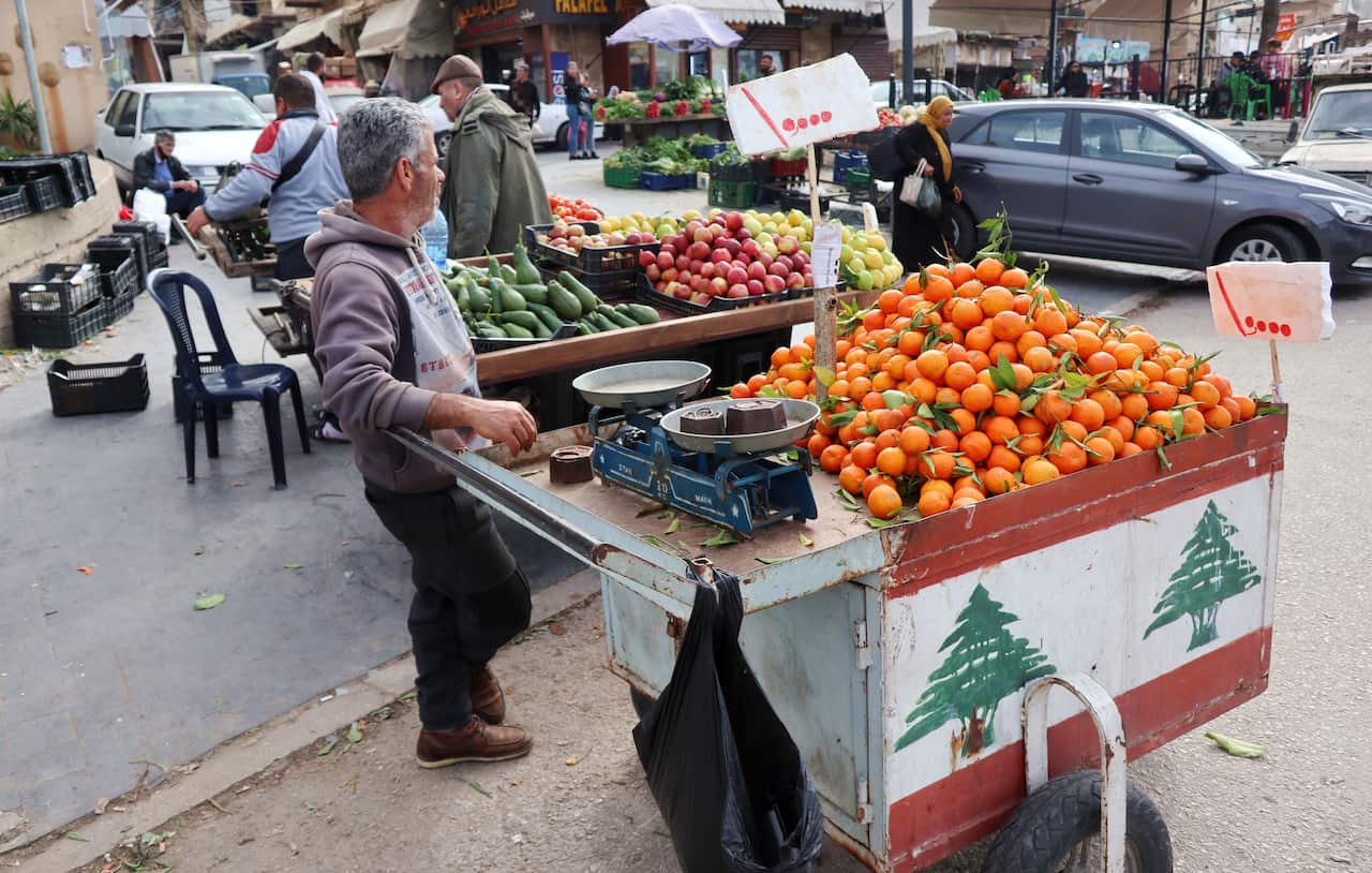 A shot of the old Souks market in Saida, Lebanon, February 28 2022.