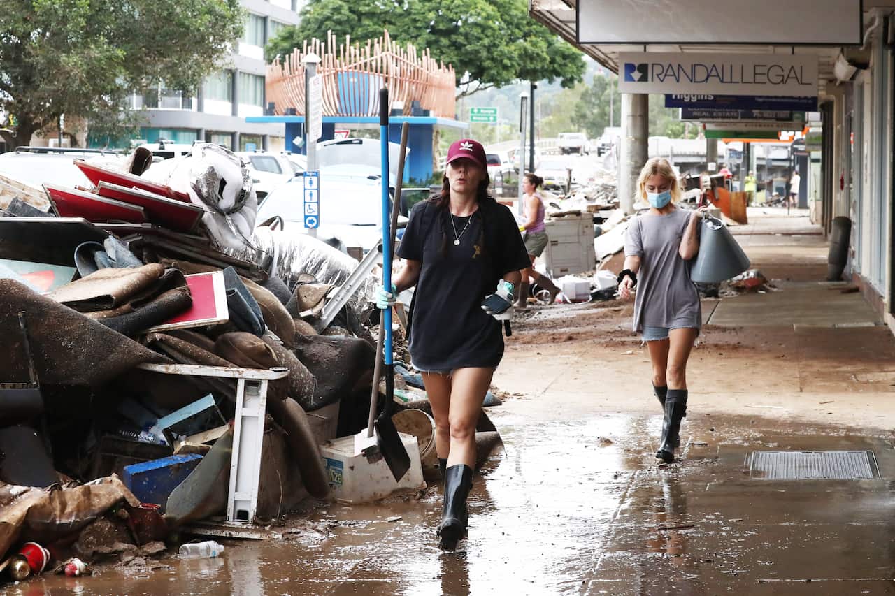 新州Lismore市中心區受洪水蹂躪 