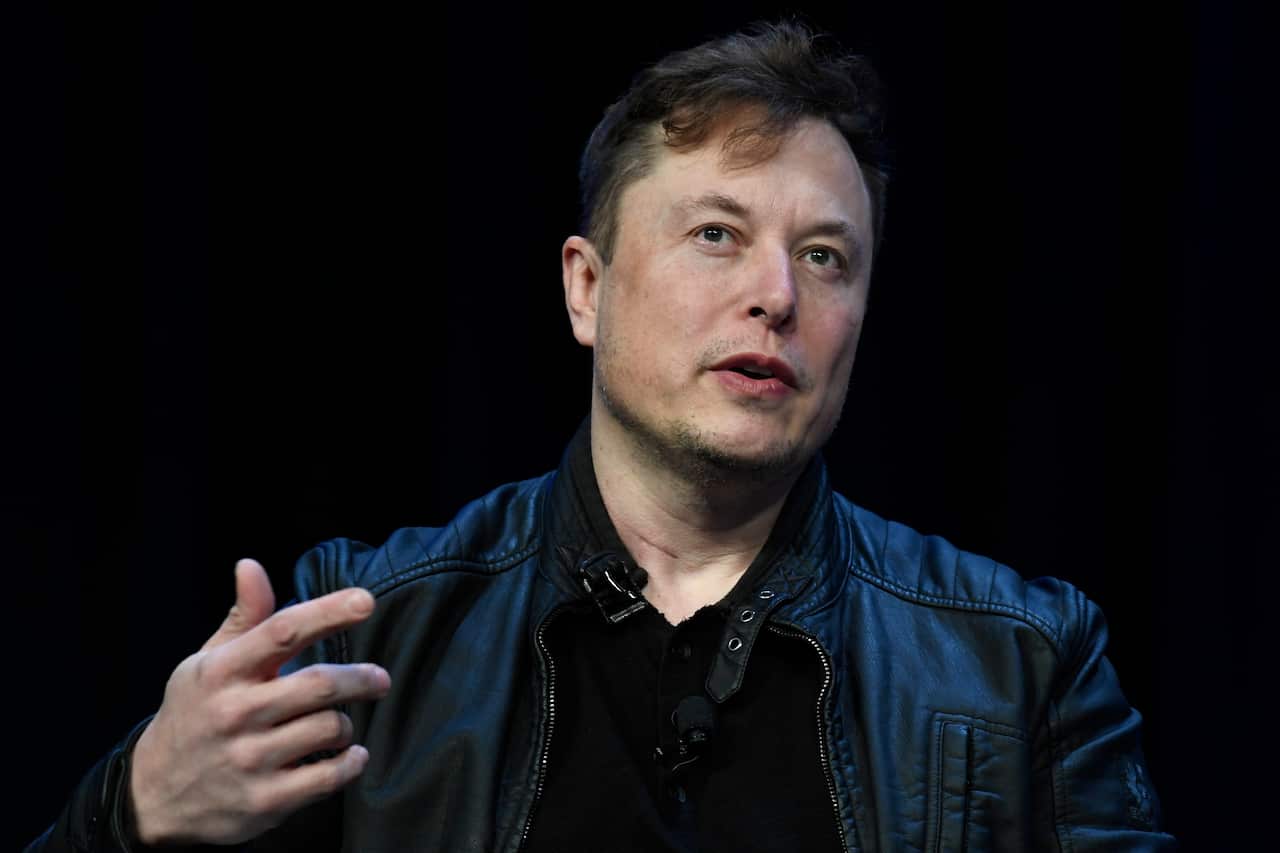 Tesla and SpaceX Chief Executive Officer Elon Musk speaks at the SATELLITE Conference and Exhibition in Washington, Monday, March 9, 2020. (AP Photo/Susan Walsh)