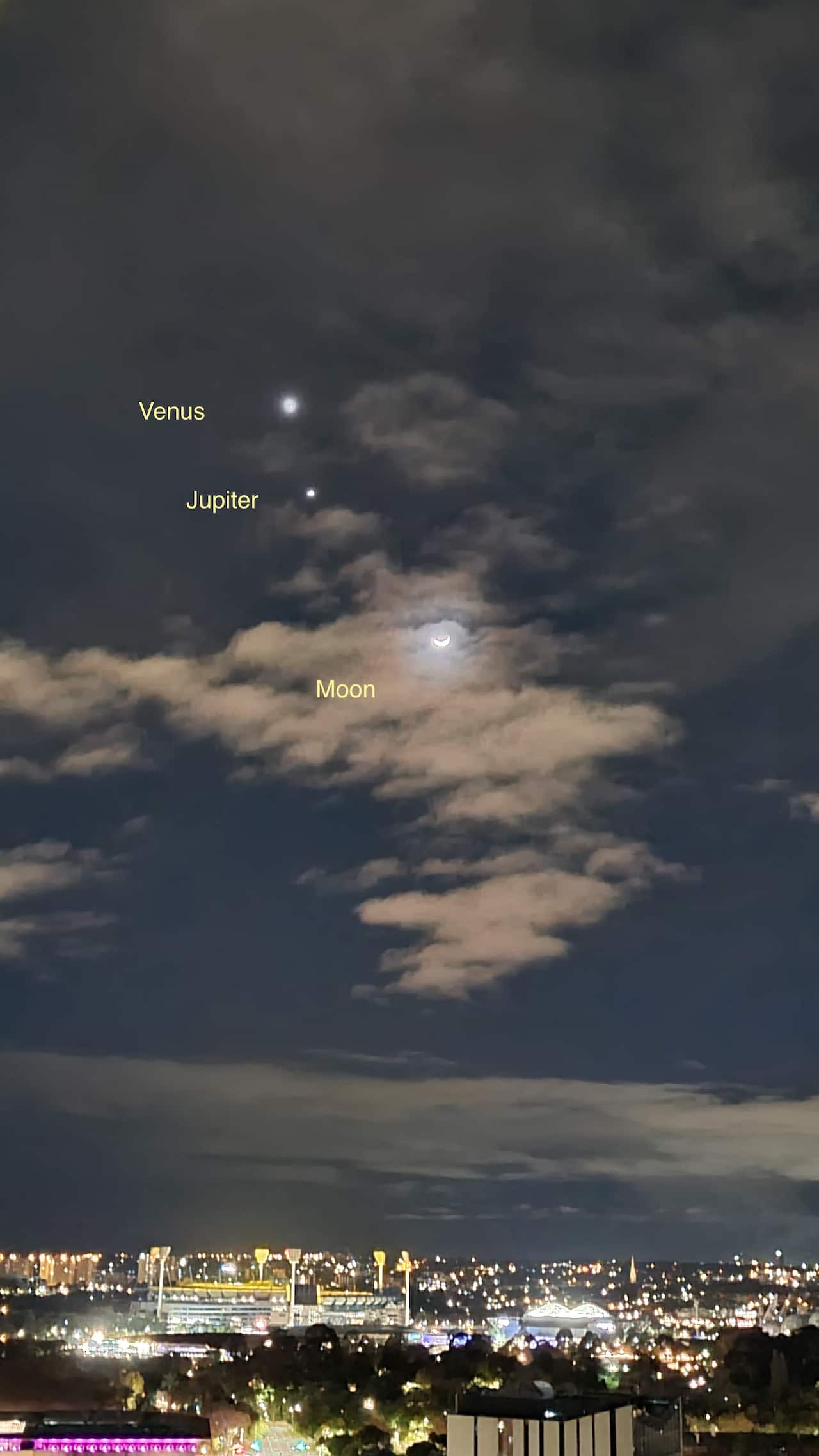 Jupiter and Venus the two brightest planets