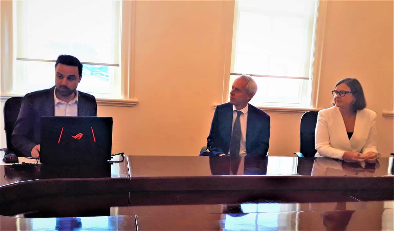 Billy Kavellaris, Andrew Giles, Ged Kearney. 