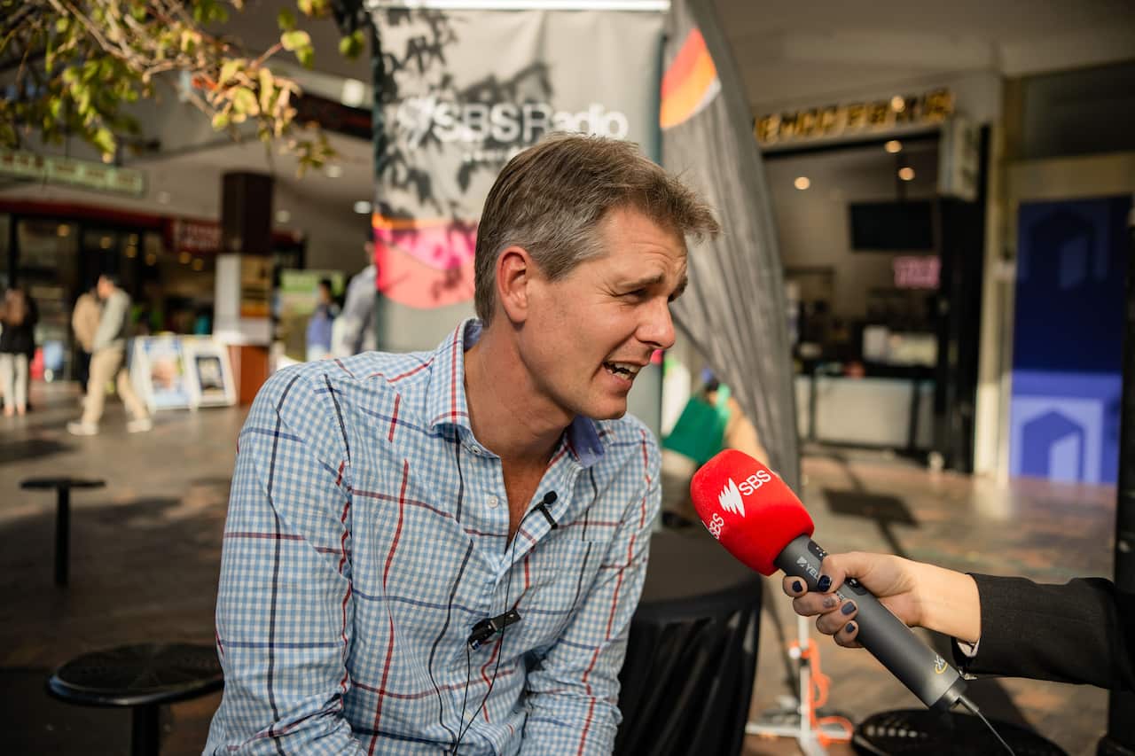 Labor Candidate for Parramatta Andrew Charlton speaks with SBS Hindi.