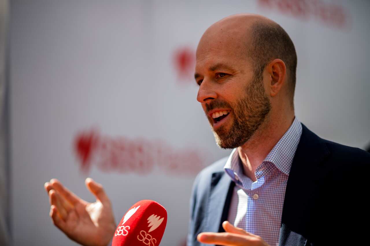 Liberal candidate for Bennelong Simon Kennedy at SBS Election Exchange.