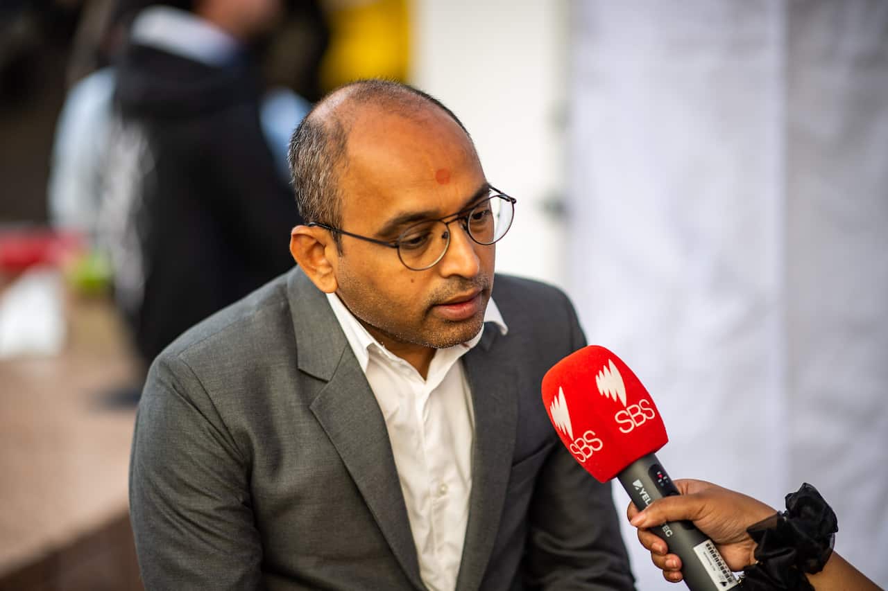 Praful Jethwa at SBS Election Exchange 