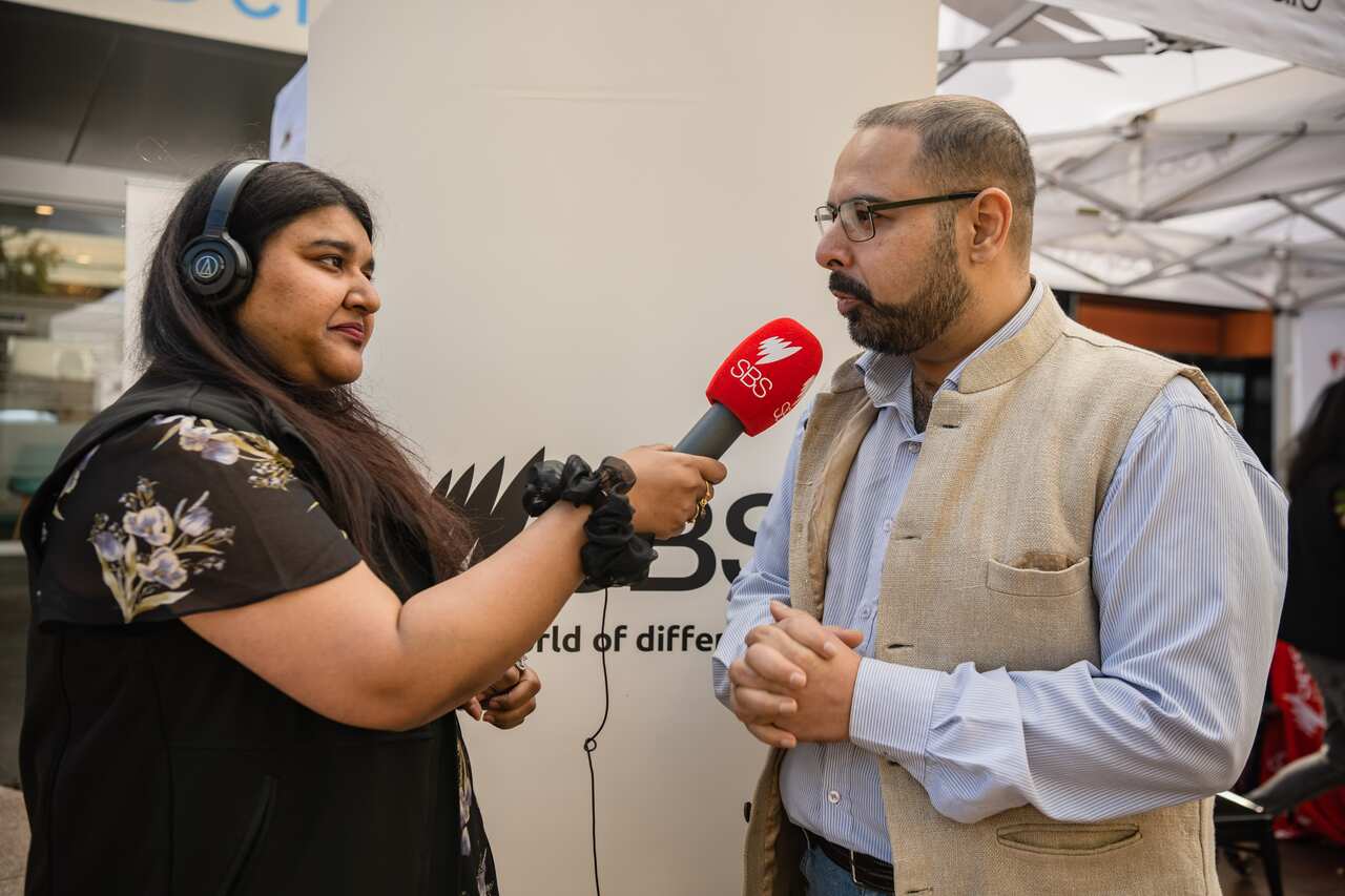 Taufeeq Ahmed at SBS Election Exchange.