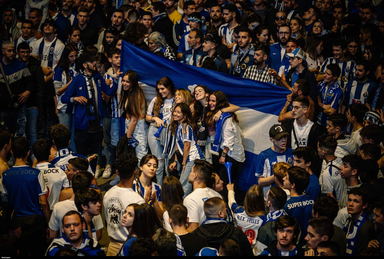 Porto 07/05/2022 - Party of FC Porto, national football champion 21/22, at Estádio do Drago. (Igor Martins / Global Images/Sipa USA)
