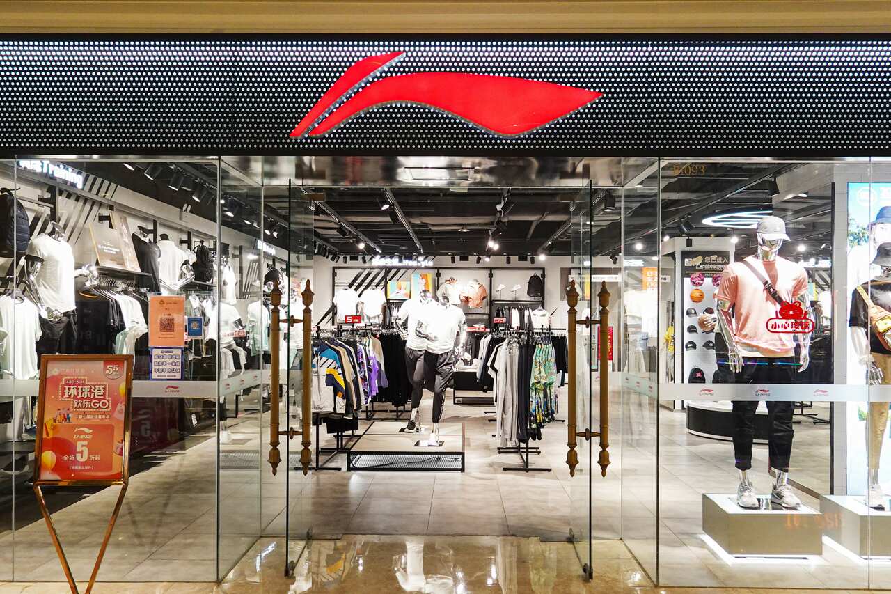 Li Ning clothing brand store is open in Changzhou. (Photo by Sheldon Cooper / SOPA Images/Sipa USA)