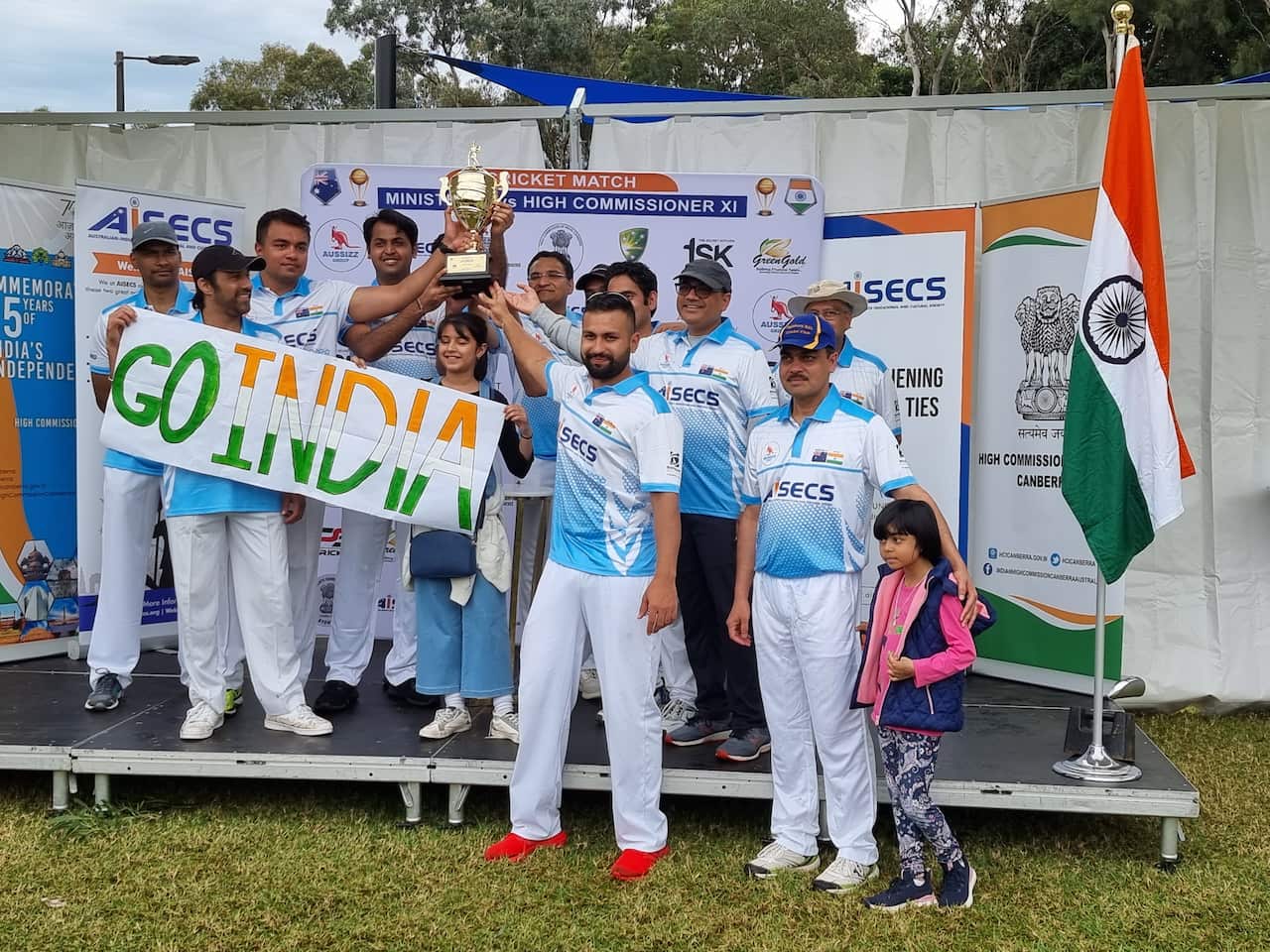 High Commissioner XI won the match by 9 runs.