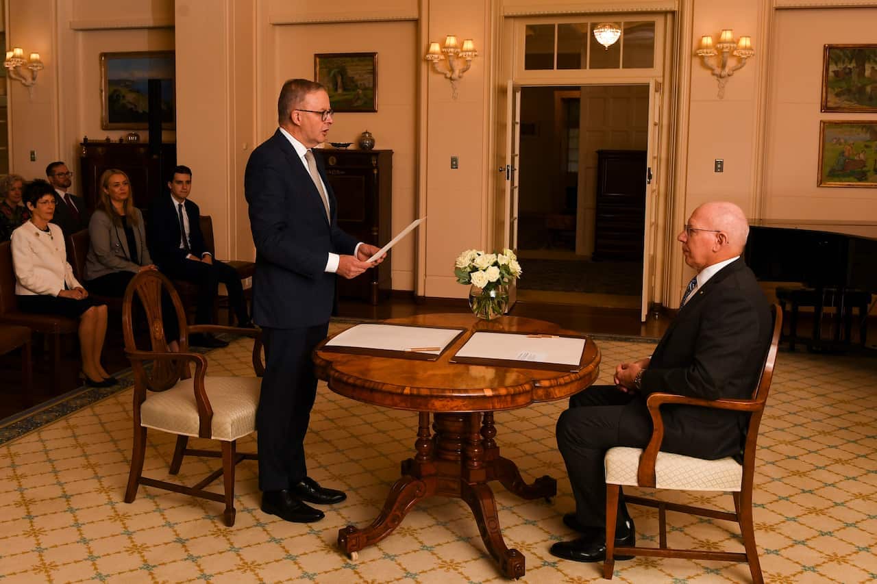 Anthony Albanese sworn in as Australia's 31st prime minister