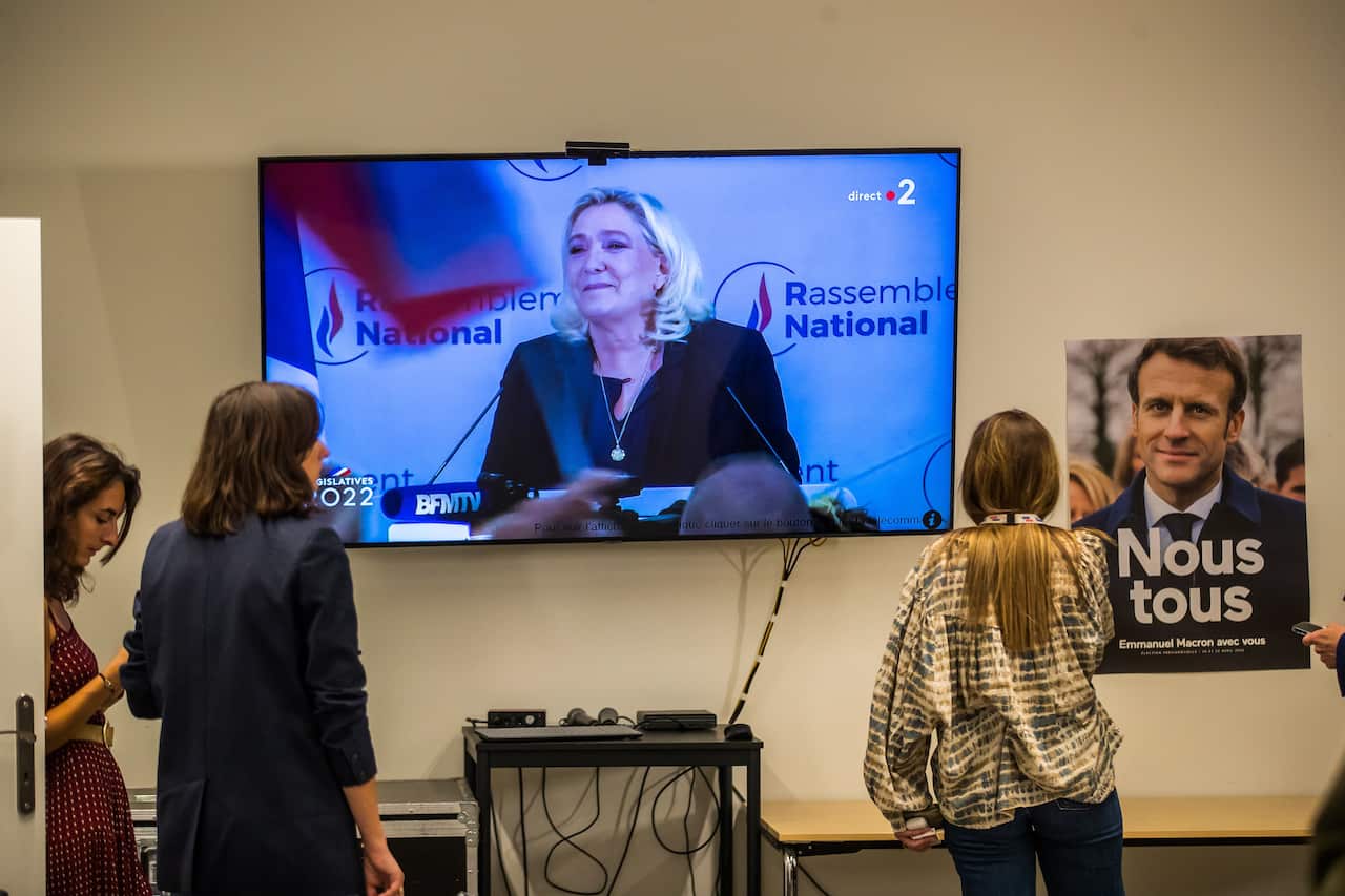 Il discorso della leader della destra francese Marine Le Pen dopo l'esito del voto di domenica
