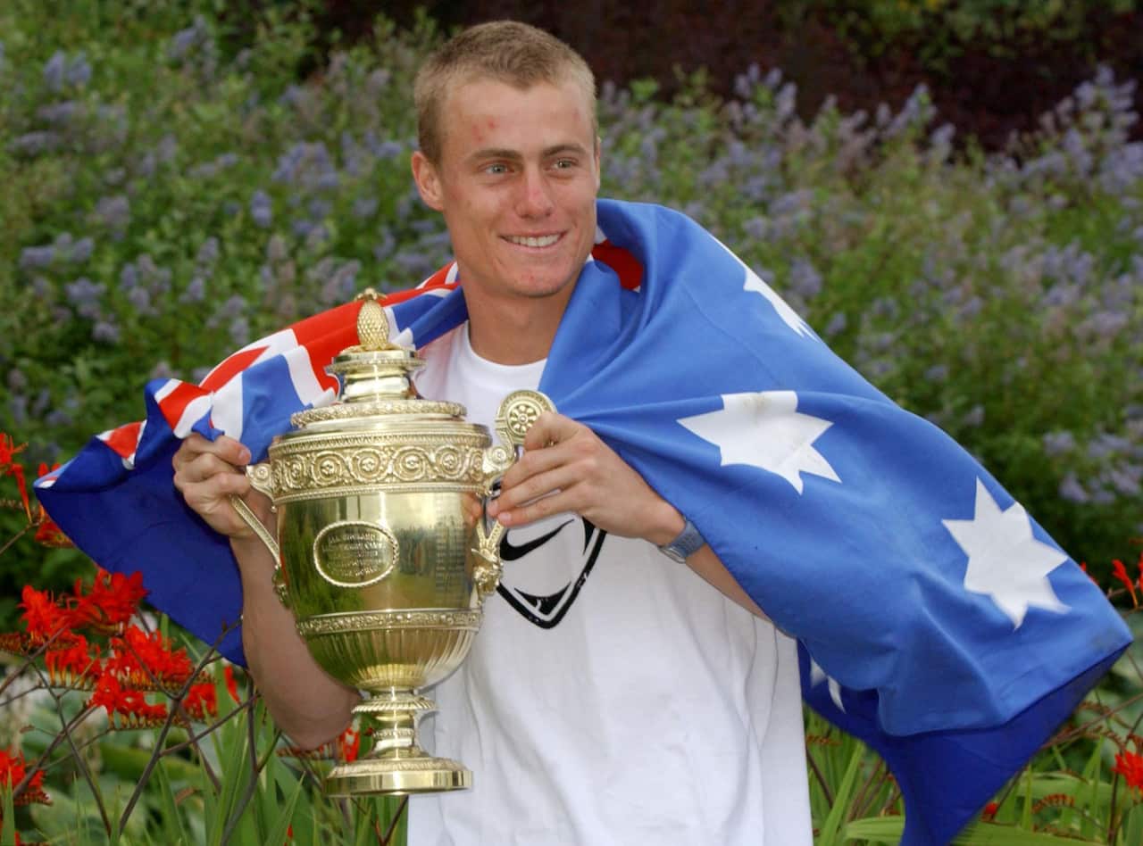 7 luglio 2002: Lleyton Hewitt vince Wimbledon. Da allora il trofeo è stato sollevato solo da quattro tennisti - Federer, Nadal, Djokovic e Murray