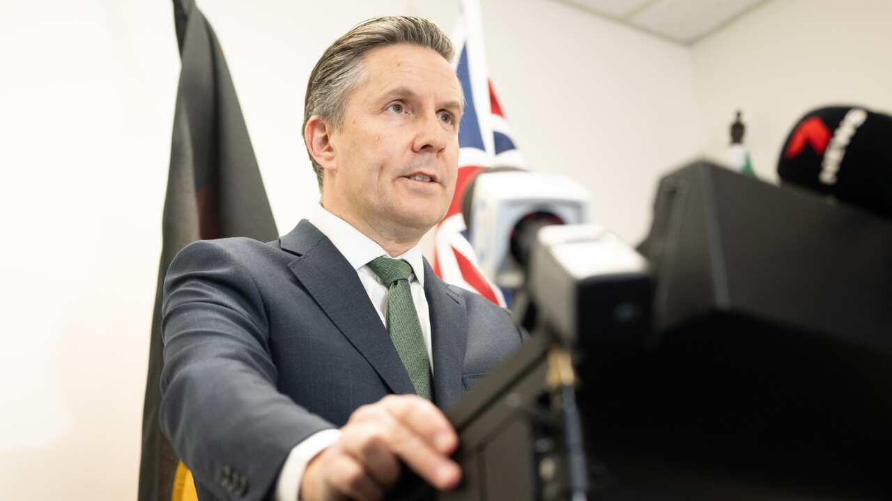 The Minister for Health and Aged Care Mark Butler provides a COVID-19 vaccine update Adelaide, Thursday, July 7, 2022.