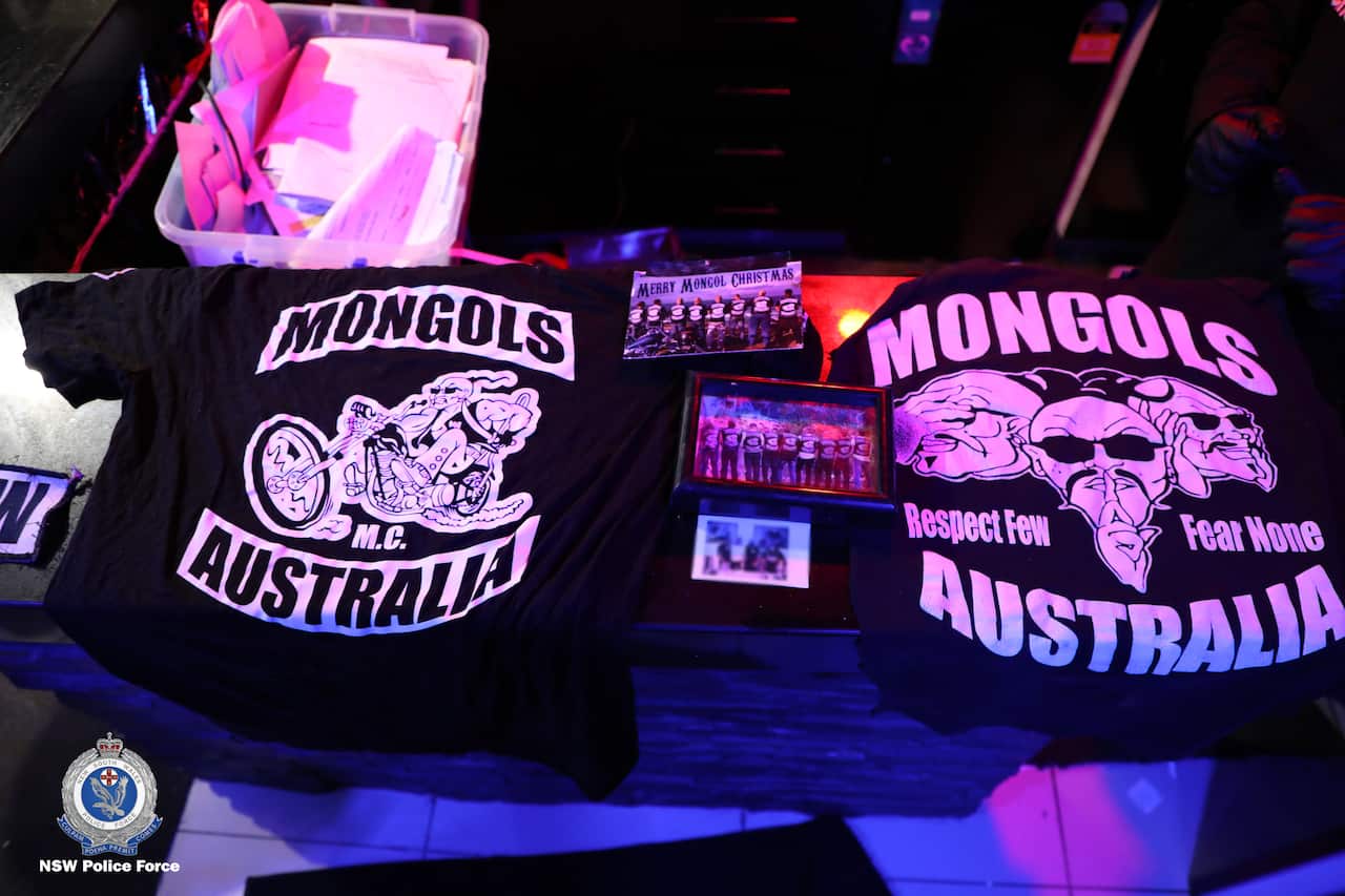 A supplied image obtained on Saturday, July 30, 2022, shows multiple police agencies have been working in NSW and Queensland to disrupt organised crime networks in the Northern Rivers and Gold Coast. A major criminal network operating across NSW and Queen