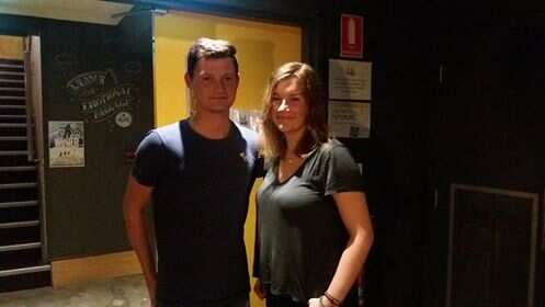 German backpackers Robert and his girlfriend Franzi will both participate in the election