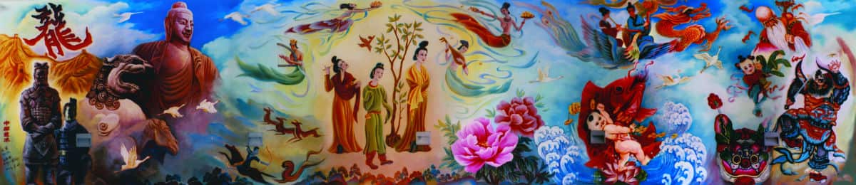 《中国艺术》 2003年文军参与绘制的意大利麦佐伦巴德市壁画