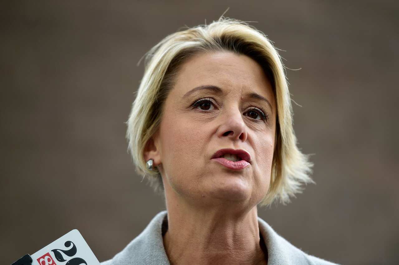 Deputy Labor Leader in the Senate Kristina Keneally speaks to the media during a press conference in Mona Vale, Sydney, Sunday, June 16, 2019. 