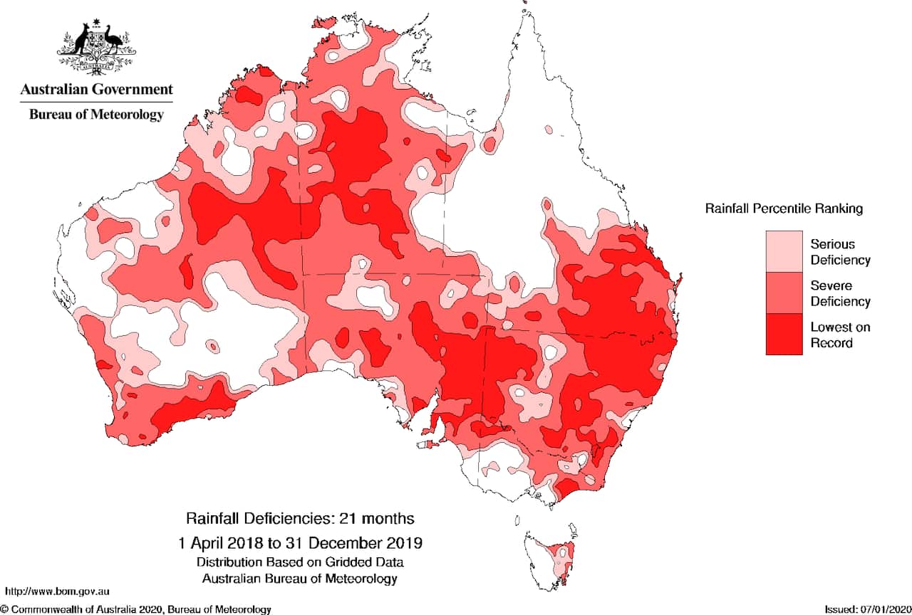 Bom map drought 21 months