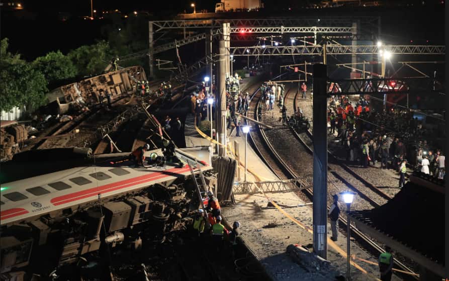 derail, yilan county, Taiwan 