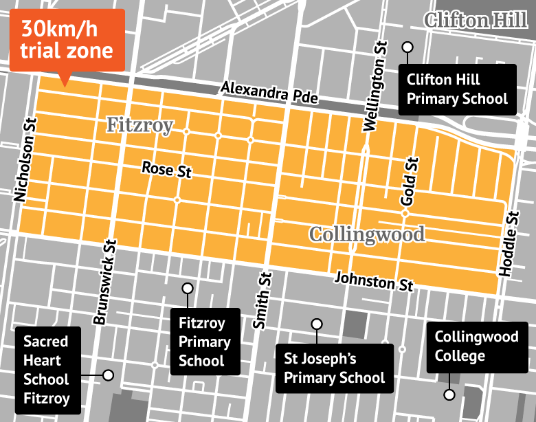 Australia's first trial of 30km/h zones