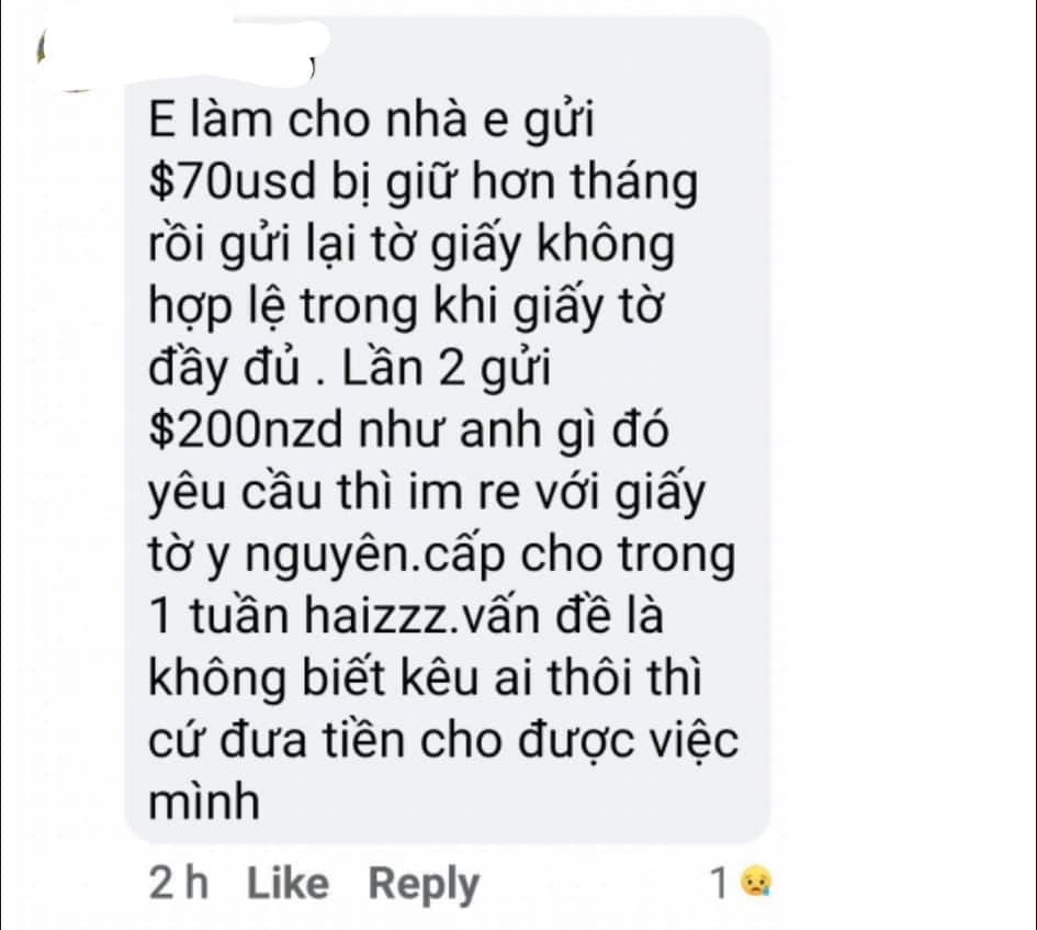 screen shot một thành viên trên trang New Zealand từ N đến Z