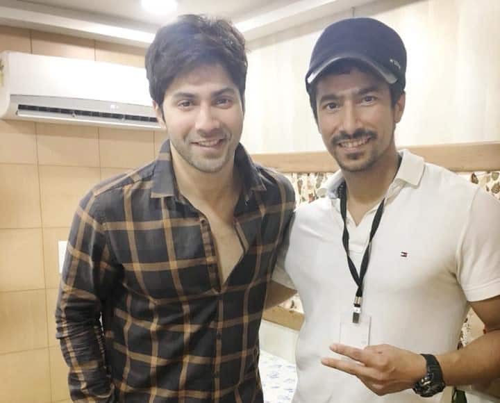 kuran Dhillon with Bollywood actor Varun Dhawan 