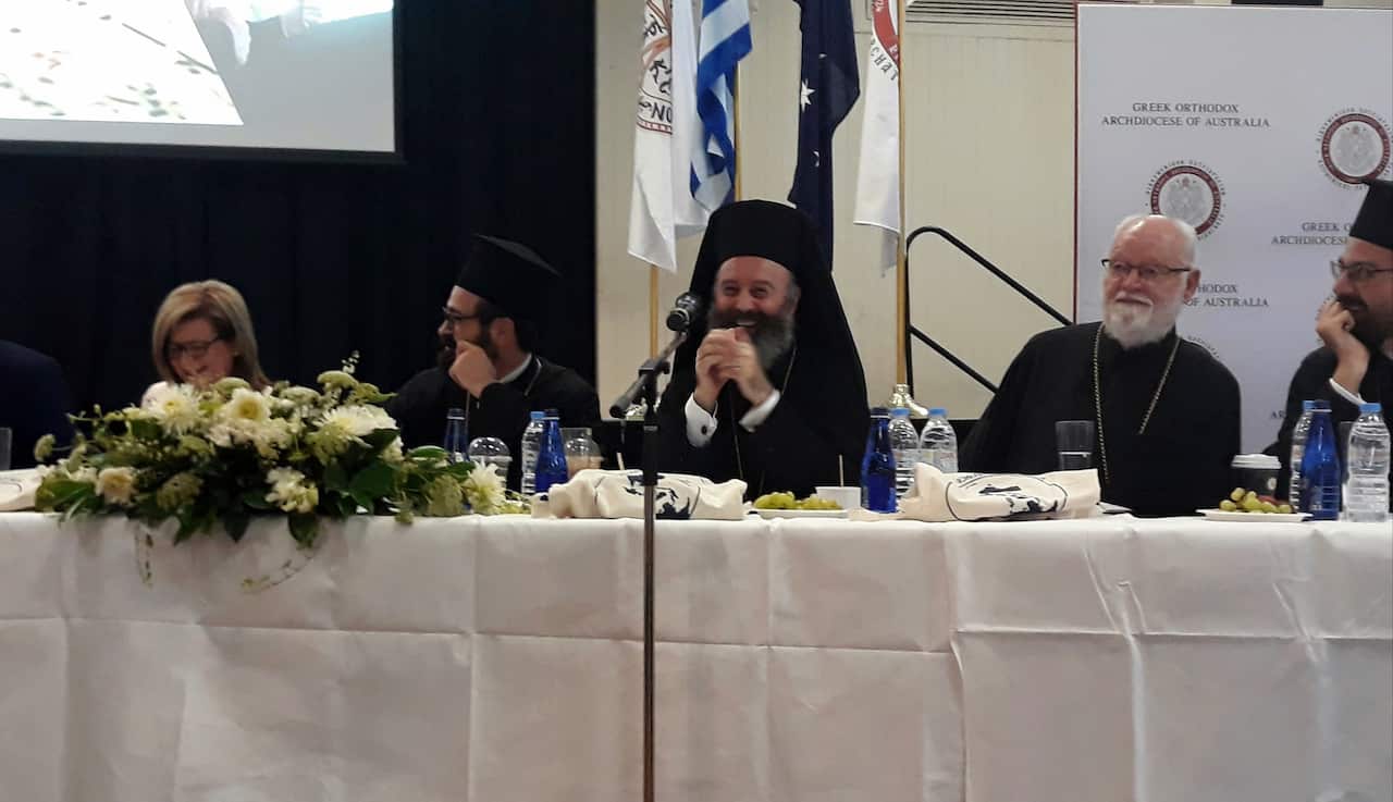 At Melbourne's first Youth conference under His Eminence Archbishop Makarios leadership.
