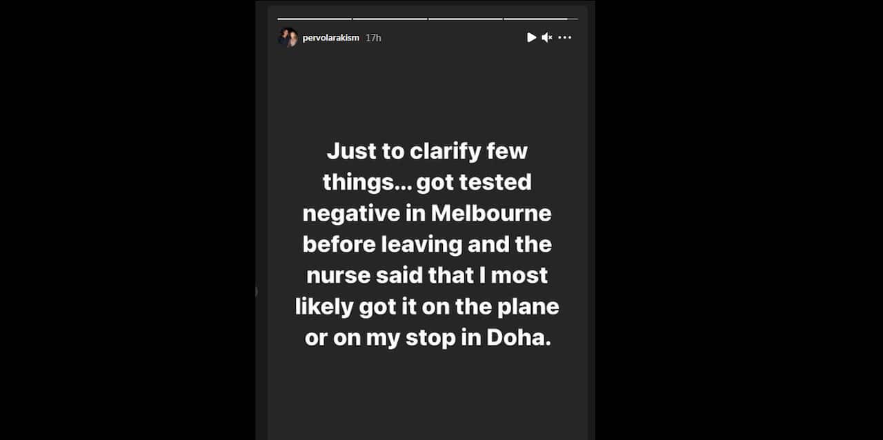 Greek tennis player Michail Pervolarakis tests positive for COVID-19.