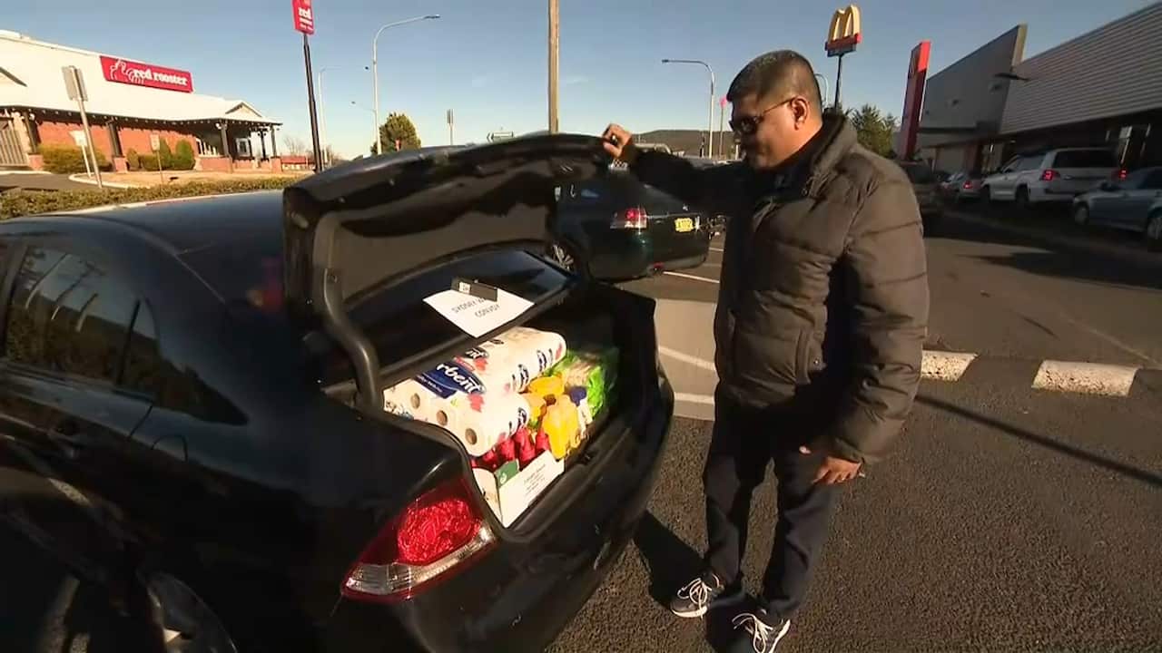 The convoy is driving 200km to reach farmers in drought-stricken NSW.  