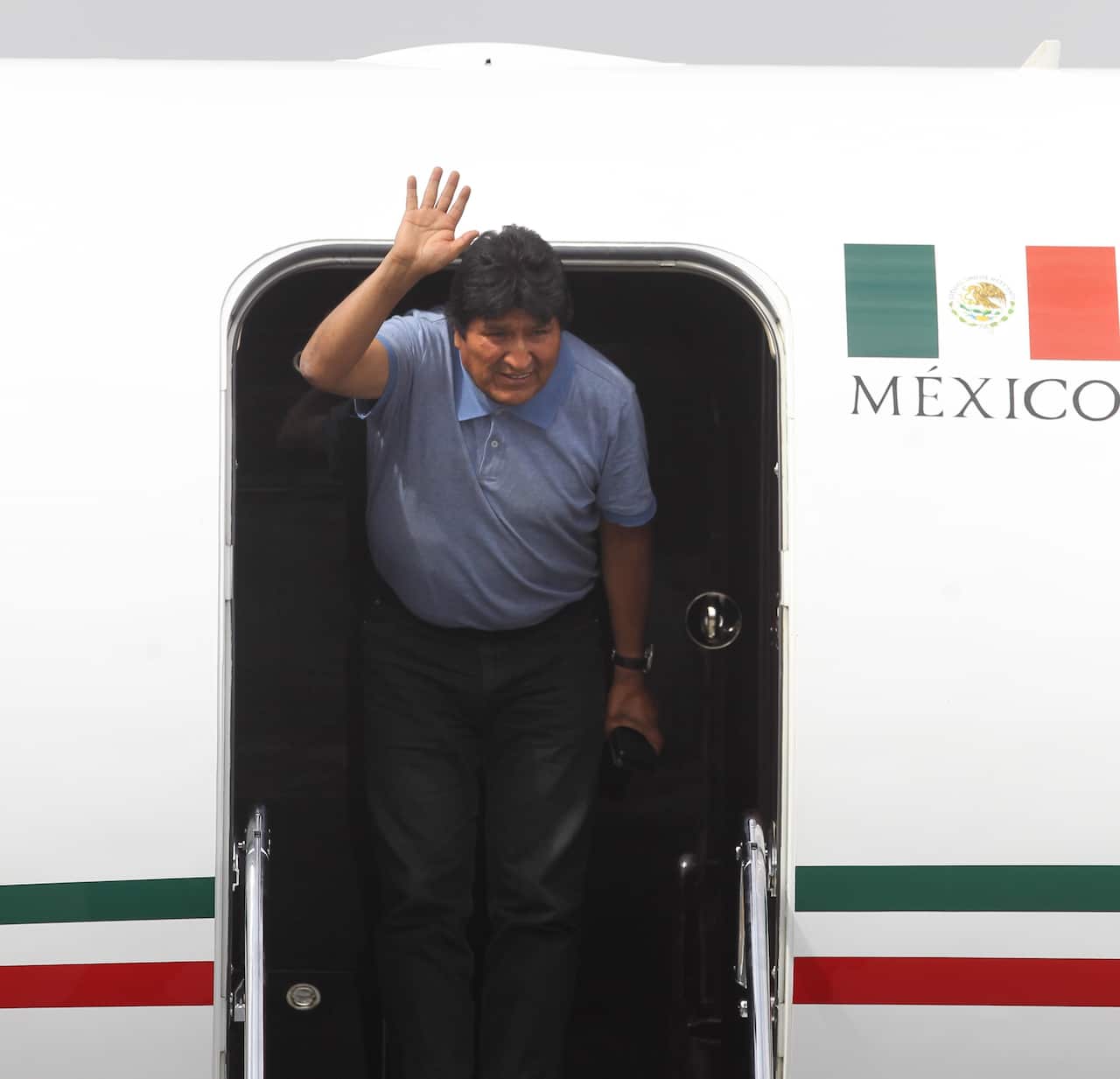 Former President of Bolivia Evo Morales arrives to the International Airport of Mexico City, Mexico, 12 November 2019. 
