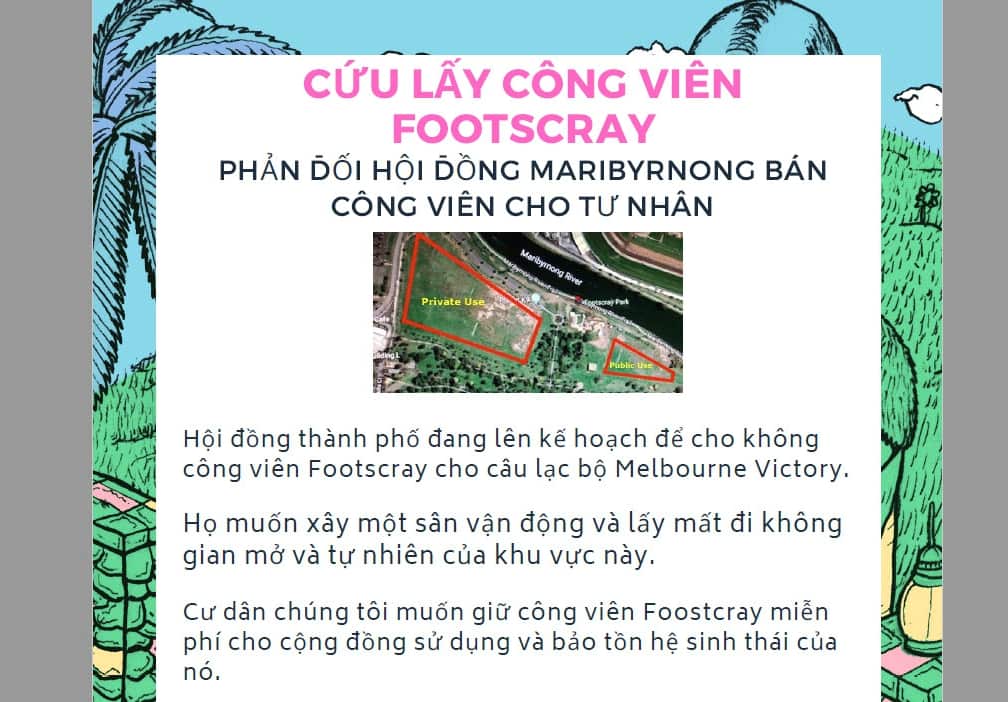 Việc thay đổi diện mạo của công viên Footscray Park, lá phổi xanh của miền Tây Melbourne, nằm trong kế hoạch được gọi là Footscray Masterplan