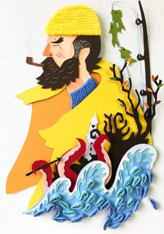 manny sison, paper art