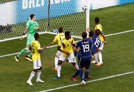 Japan sink 10-man Colombia in historic win for Asia