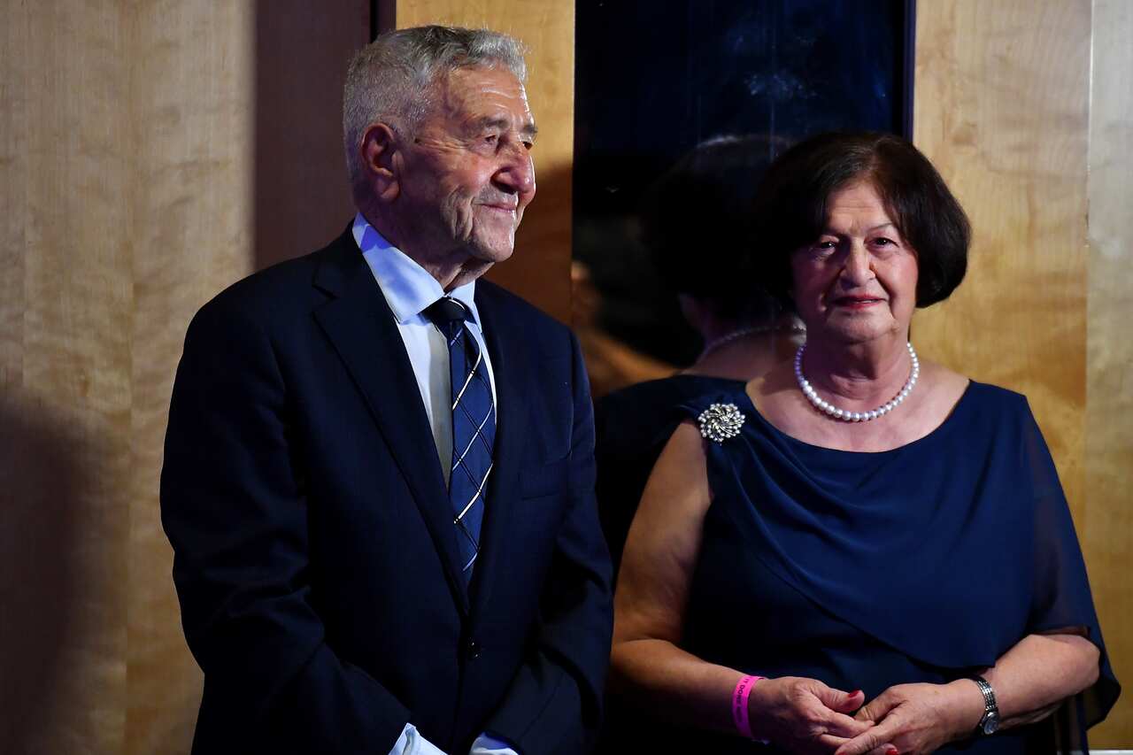 Parents of Gladys Berejiklian, Arsha and Krikorat, at the NSW Liberal Election reception at the Sofitel Sydney Wentworth.