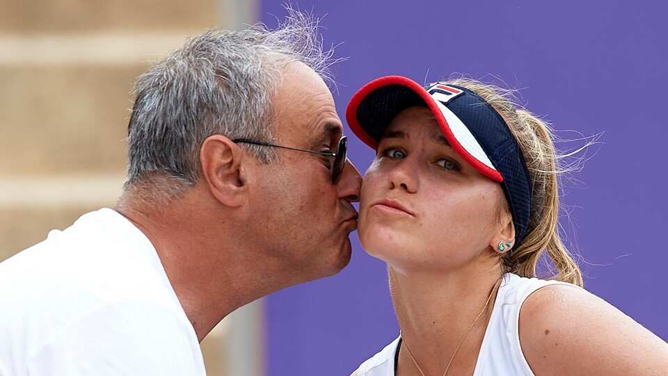 Sofia Kenin con il padre Alexander