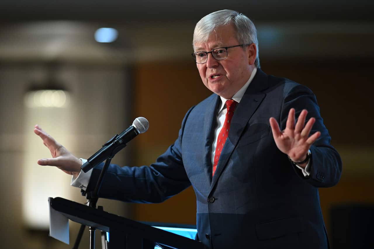 Former prime minister Kevin Rudd.