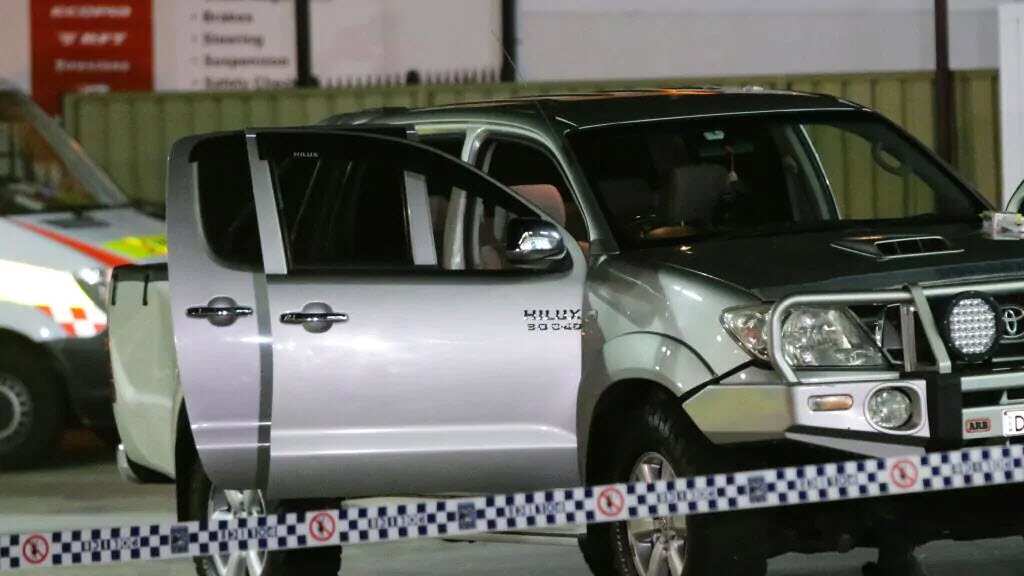 The two men drove a Silver Toyota Hi-Lux when they were shot. 