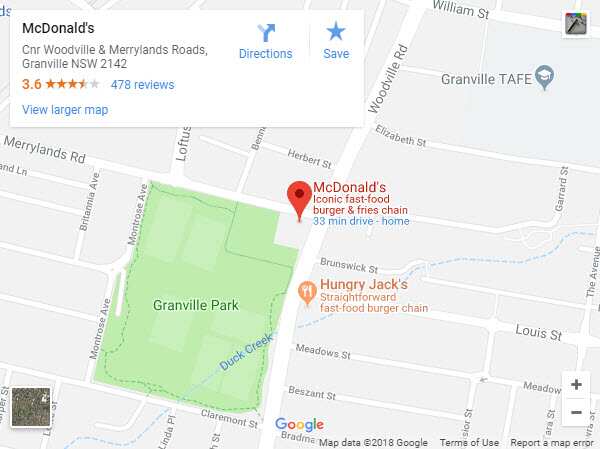 Two men shot at Sydney McDonald’s carpark