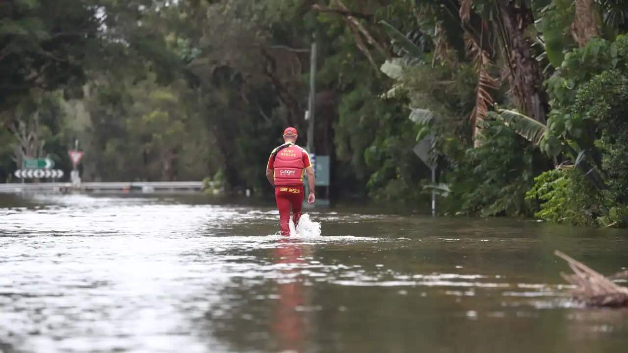 Flooding is seen in Chinderah, Northern NSW, Tuesday, 1 March, 2022.