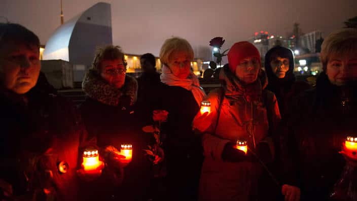 Russia plane crash vigil